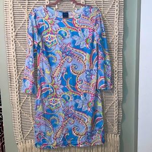 Melly M printed dress. Never worn, soft and comfortable fit